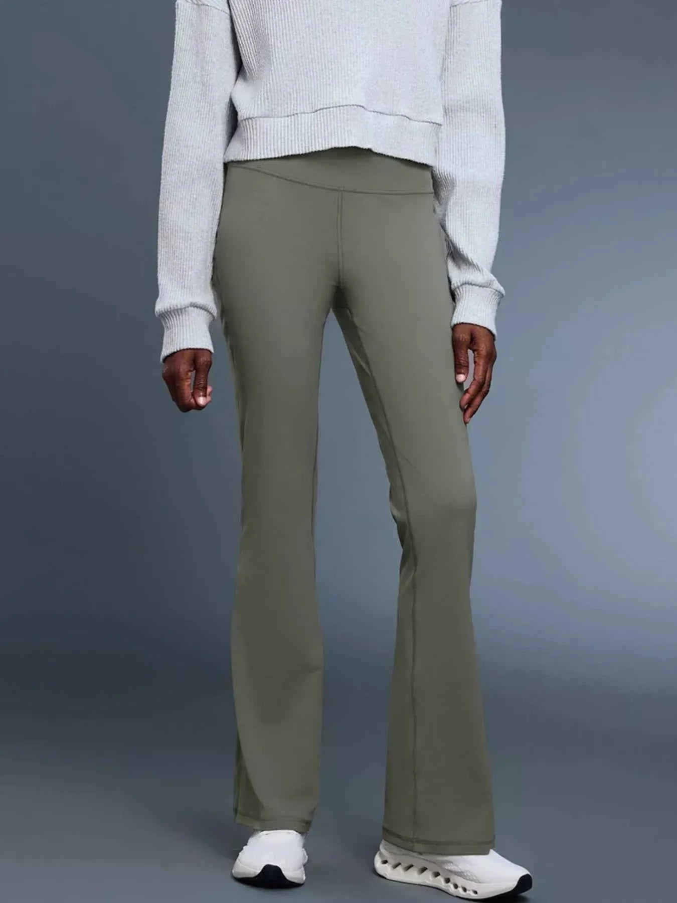 High-Waisted Flare Active Pants THRIXINE