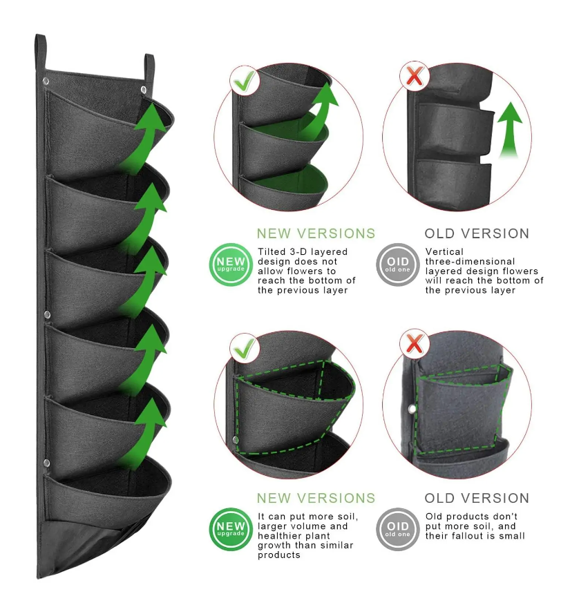 Vertical Hanging Garden Planter Pi-Mart
