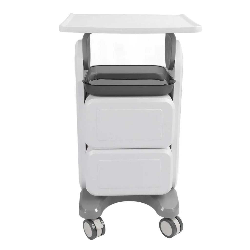 Mobile Medical Trolley Cart Enlarged Tabletop Double Drawer Multifunctional Medical Cart for Beauty Salon Clinic - SJB-DIAMOND ELITES