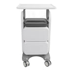 Mobile Medical Trolley Cart Enlarged Tabletop Double Drawer Multifunctional Medical Cart for Beauty Salon Clinic - SJB-DIAMOND ELITES