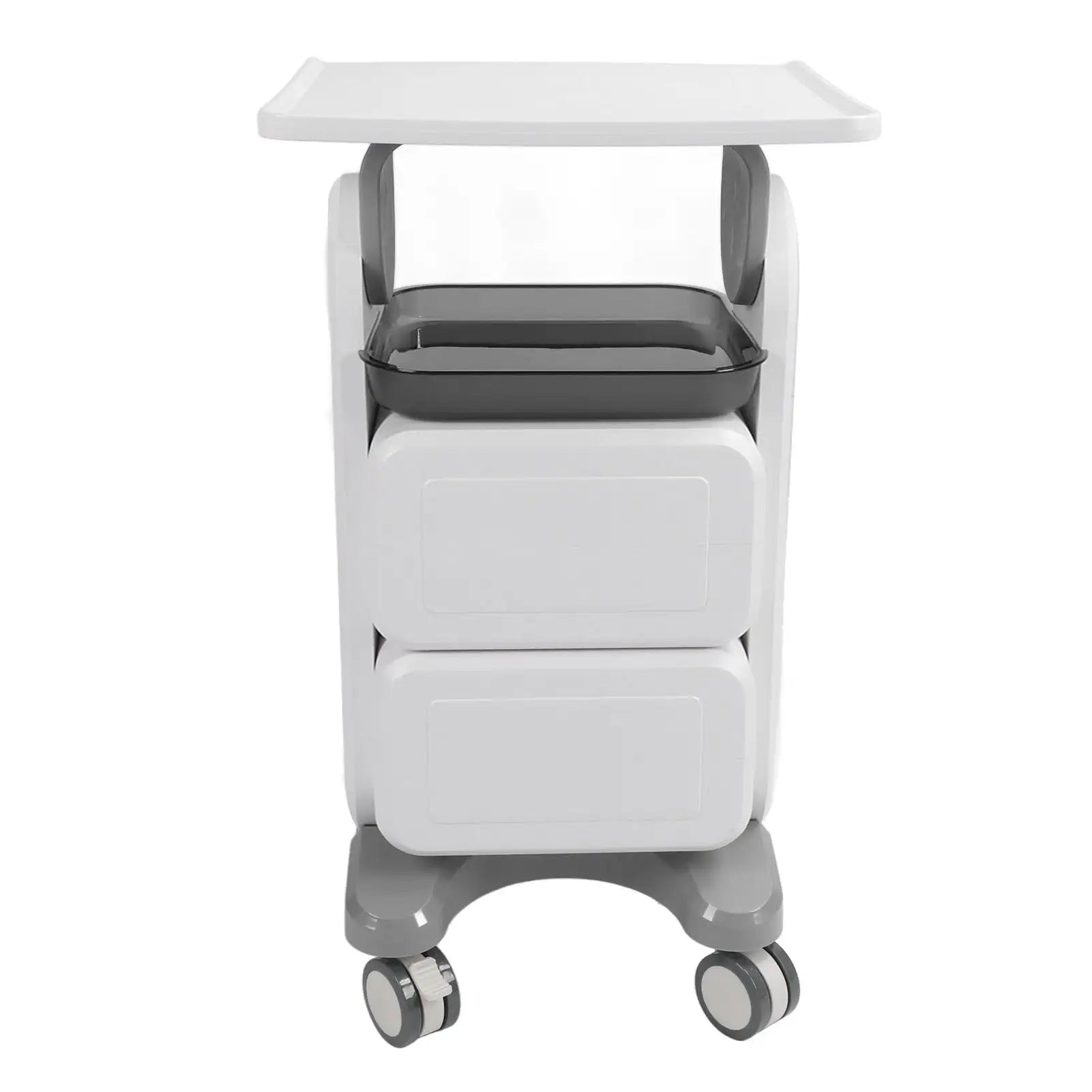 Mobile Medical Trolley Cart Enlarged Tabletop Double Drawer Multifunctional Medical Cart for Beauty Salon Clinic - SJB-DIAMOND ELITES