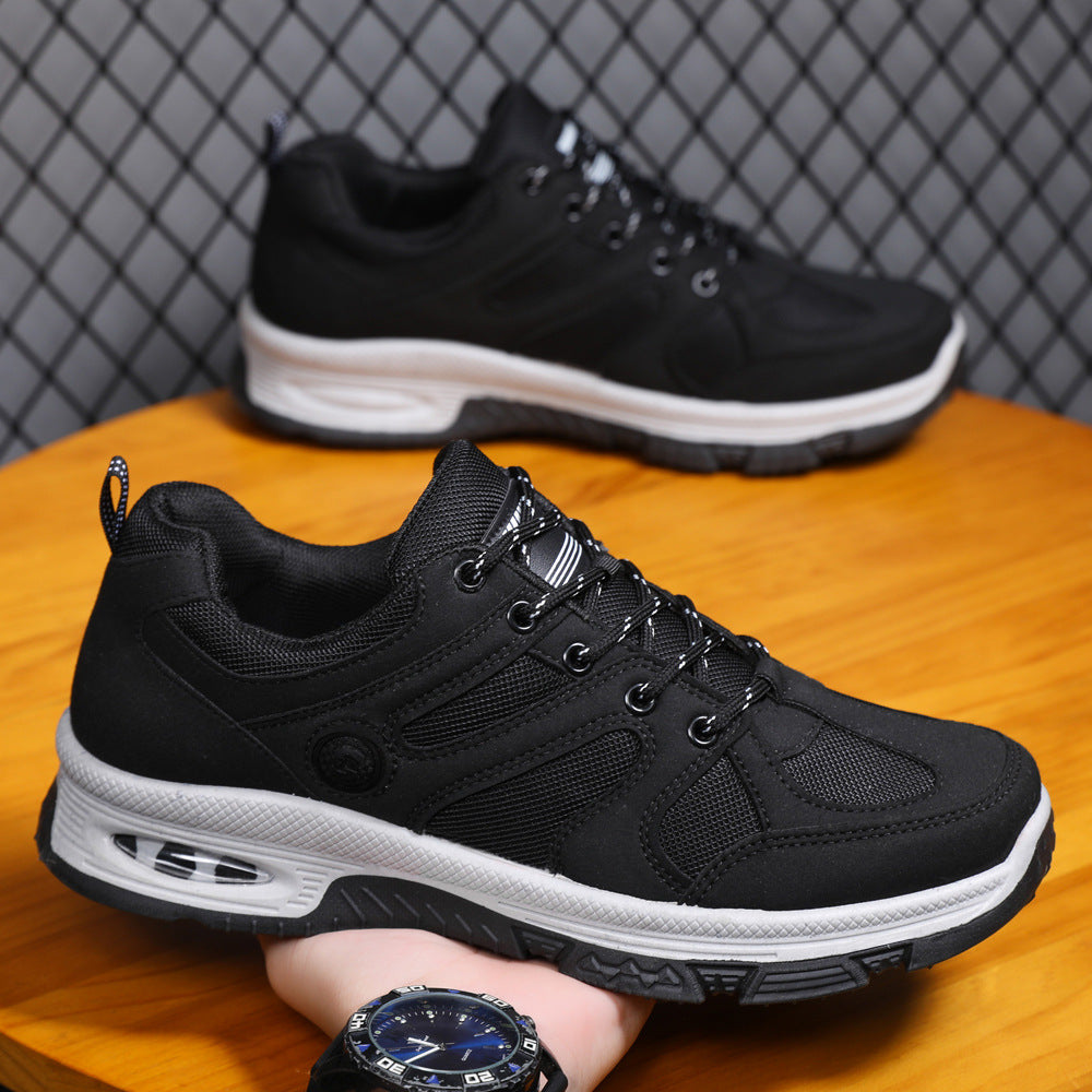 Casual Air Cushion Mesh Shoes Men Outdoor Breathable  Lace-up Sneakers Running Sports Shoes Pi-Mart