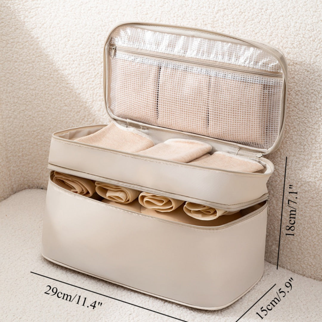 Travel underwear storage bag, multi-functional waterproof bra finishing bag, toilet bag, large-capacity bra bag. - SJB-DIAMOND ELITES
