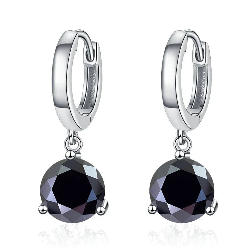2ct Moissanite Drop Earrings 925 Sterling Silver Bridal Wedding BandsCo Straps