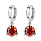 2ct Moissanite Drop Earrings 925 Sterling Silver Bridal Wedding BandsCo Straps