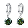 2ct Moissanite Drop Earrings 925 Sterling Silver Bridal Wedding BandsCo Straps