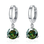 2ct Moissanite Drop Earrings 925 Sterling Silver Bridal Wedding BandsCo Straps