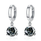 2ct Moissanite Drop Earrings 925 Sterling Silver Bridal Wedding BandsCo Straps