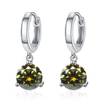 2ct Moissanite Drop Earrings 925 Sterling Silver Bridal Wedding BandsCo Straps