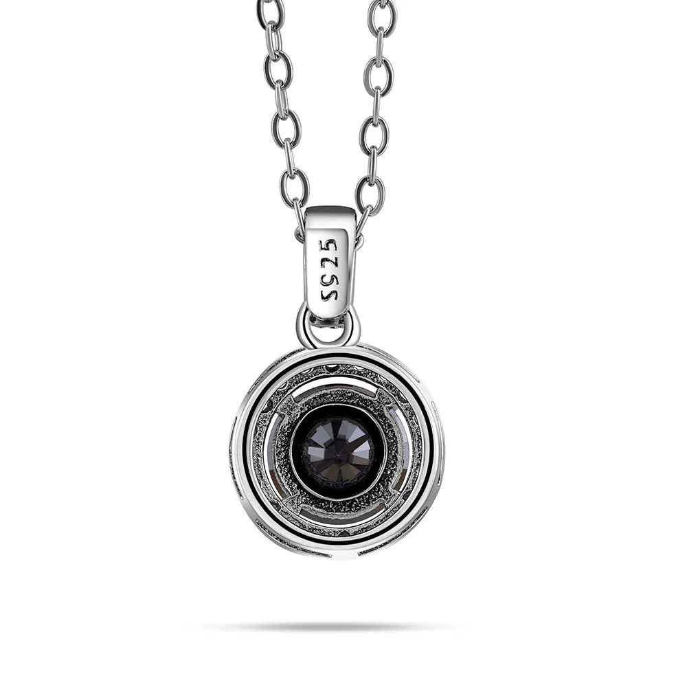 2Ct Moissanite Necklace Earrings Set Sterling Silver 925 Wedding Jewelry BandsCo Straps