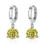 2ct Moissanite Drop Earrings 925 Sterling Silver Bridal Wedding BandsCo Straps