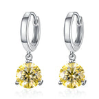 2ct Moissanite Drop Earrings 925 Sterling Silver Bridal Wedding BandsCo Straps