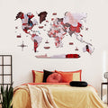 2D Wooden World Map Urban Enjoy The Wood