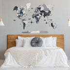 2D Wooden World Map Nordik Enjoy The Wood