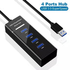 4 In 1 2.0 3.0 USB HUB Splitter High Speed Multi Splitter USB Adapter Expander Cable For Desktop PC Laptop Adapter USB HUB - SJB-DIAMOND ELITES
