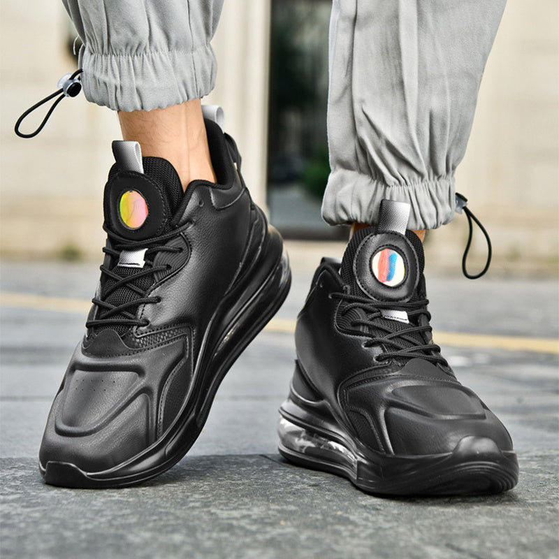 Color-matching Lace-up Air Cushion Sneakers Men's Lightweight Thick-soled Daddy Shoes Fashion Casual Running Sports Casual Shoes Pi-Mart