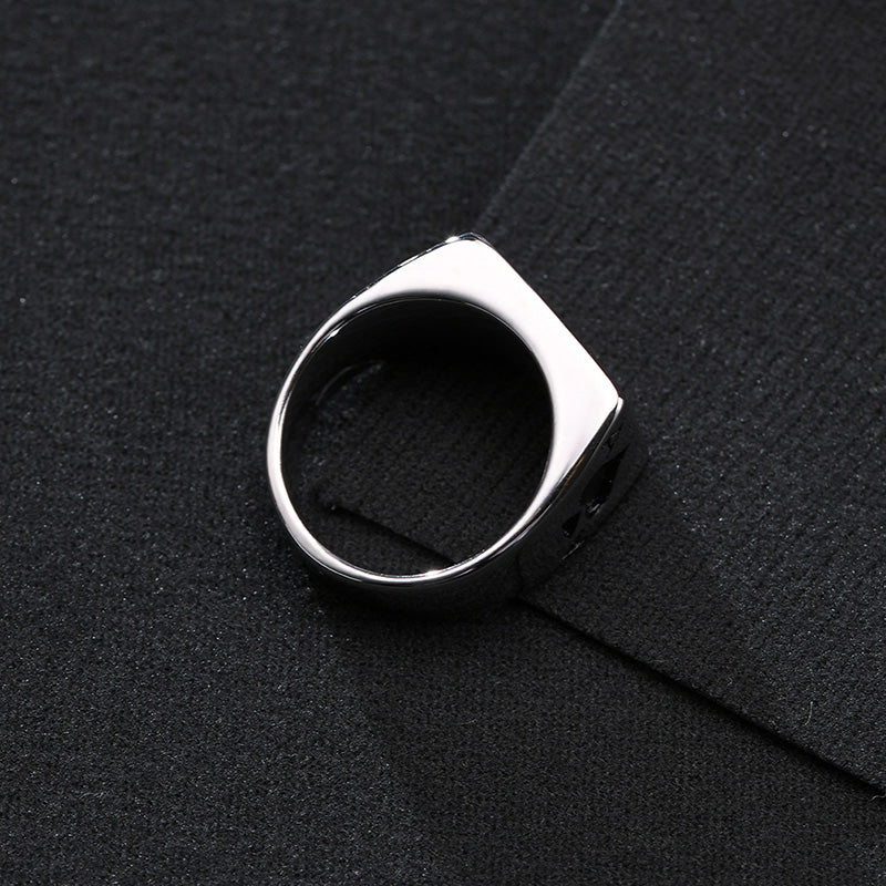 Ace Of Spades Signet Ring Pi-Mart