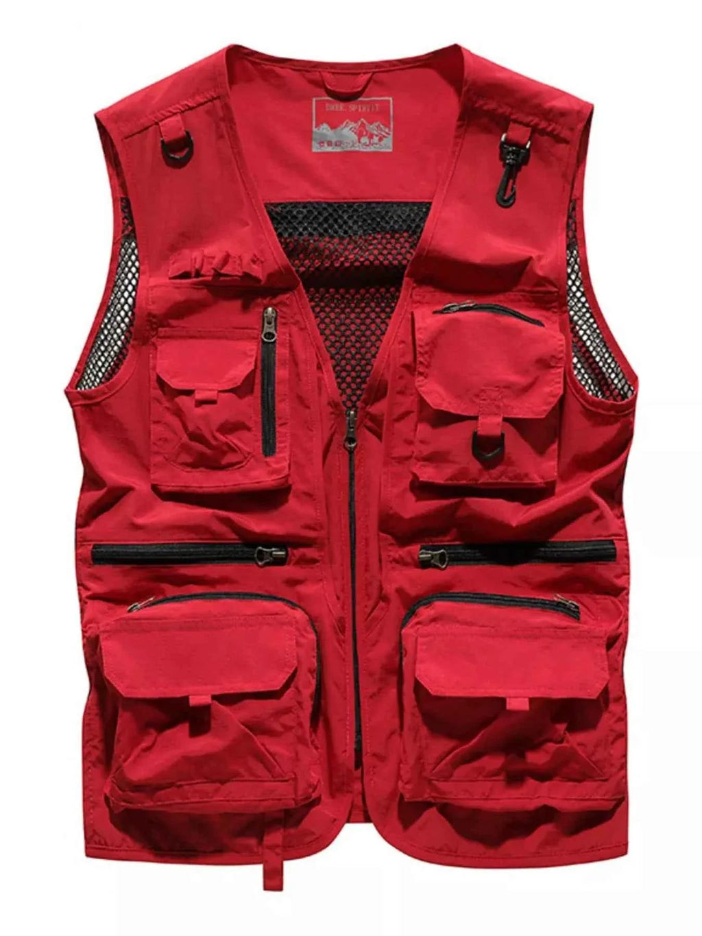 MegaFit Men's Quick-Dry Multi-Pocket Mesh Vest THRIXINE