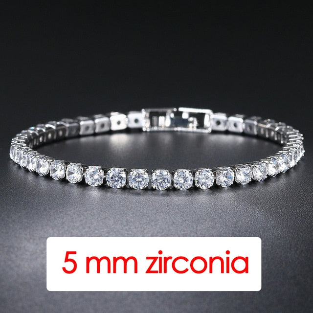 Iced Out Crystal Tennis Bracelet Pi-Mart