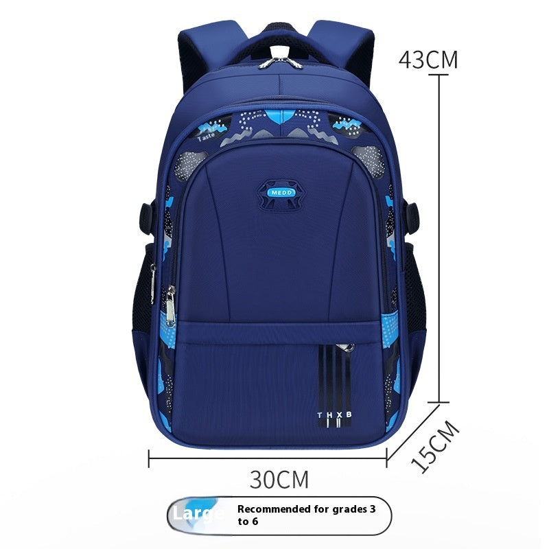 Breathable Light Negative Large Capacity Children's Schoolbag Pi-Mart