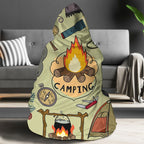 1pc Camping Hooded Blanket Thick Nap Wearable Blanket Magic Blanket Hooded Cape Cozy Warm Soft Blanket For Sofa Office Bed And Travelling Lootquake LLC