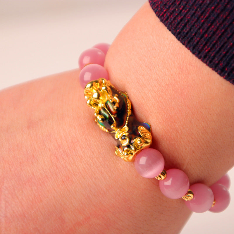 3D Gold Plated PiXiu Bracelet Pi-Mart