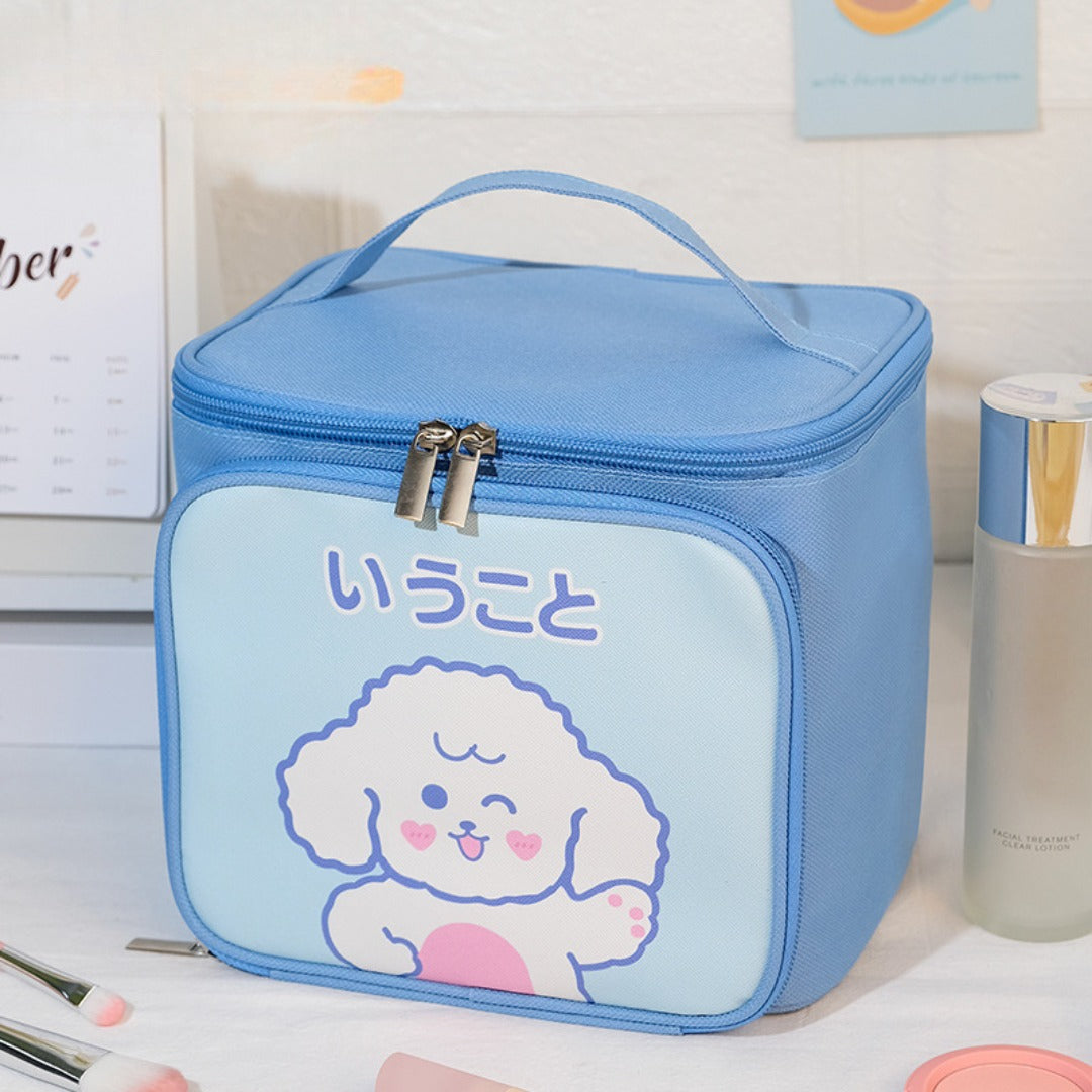 Cute Large Capacity Portable Storage Toilet Bag – Travel Bucket Cosmetic Bag for Women | Spacious Makeup Bag Organizers | Perfect Travel Makeup Bag - SJB-DIAMOND ELITES