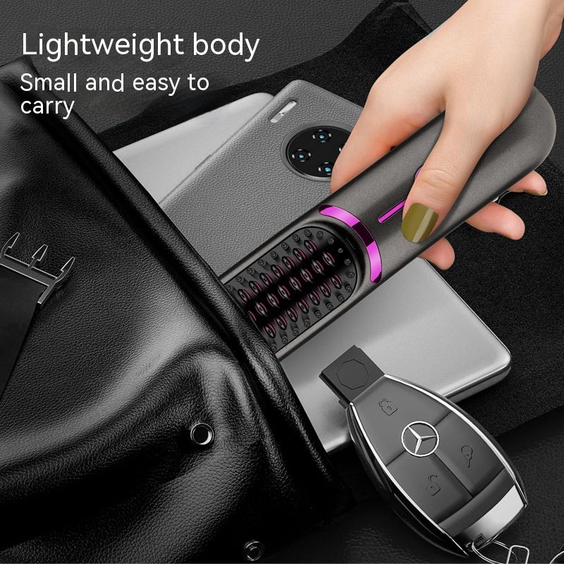 Wireless Straight Comb USB Charging Hairdressing Comb Rolls Pi-Mart