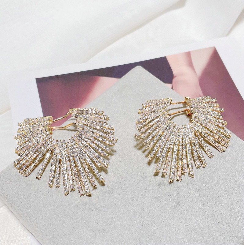 Women's Fashion New Heavy Industry Earrings Pi-Mart