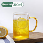 Glass Handle Water Cup Household Heat-resistant Breakfast Cup