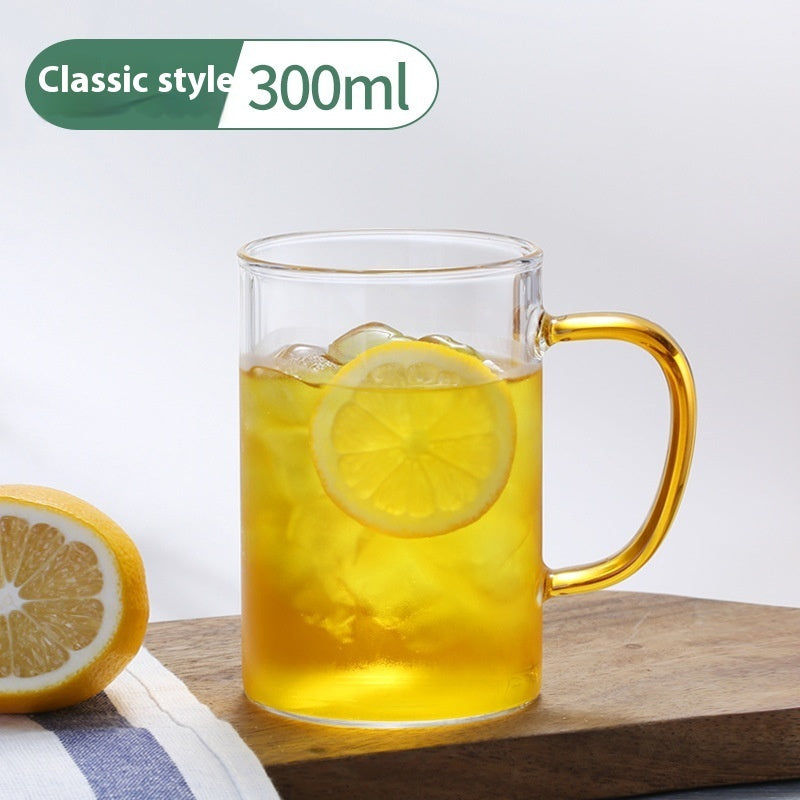 Glass Handle Water Cup Household Heat-resistant Breakfast Cup