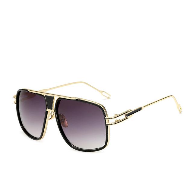 NEW Elegant Luxury Trend Driving Sunglasses  Gold Big Frame  Oversized Square For Man and  Women Sunglasses - SJB-DIAMOND ELITES
