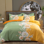 Cotton Winter Linen Quilt Cover Bedding Set Pi-Mart