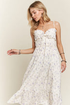 Beautiful Smocked Floral Dress Feminine & Flowy Dress Romantic Floral Print Girl Dress Stevvex