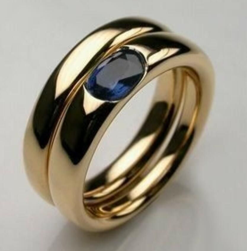 18K Gold Copper Inlaid Zircon Ring Personalized Creative High Sense Female Pi-Mart