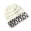 Beanie Women's Warm Leopard Print Knitted Hat Winter Pi-Mart