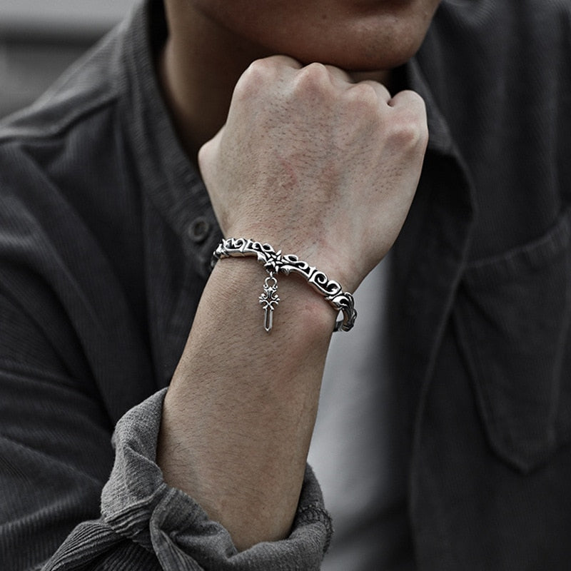 Cross Bangle Bracelet Pi-Mart