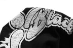 Letter Print Hooded Sweatshirt Men's Loose Long Sleeve Top Pi-Mart