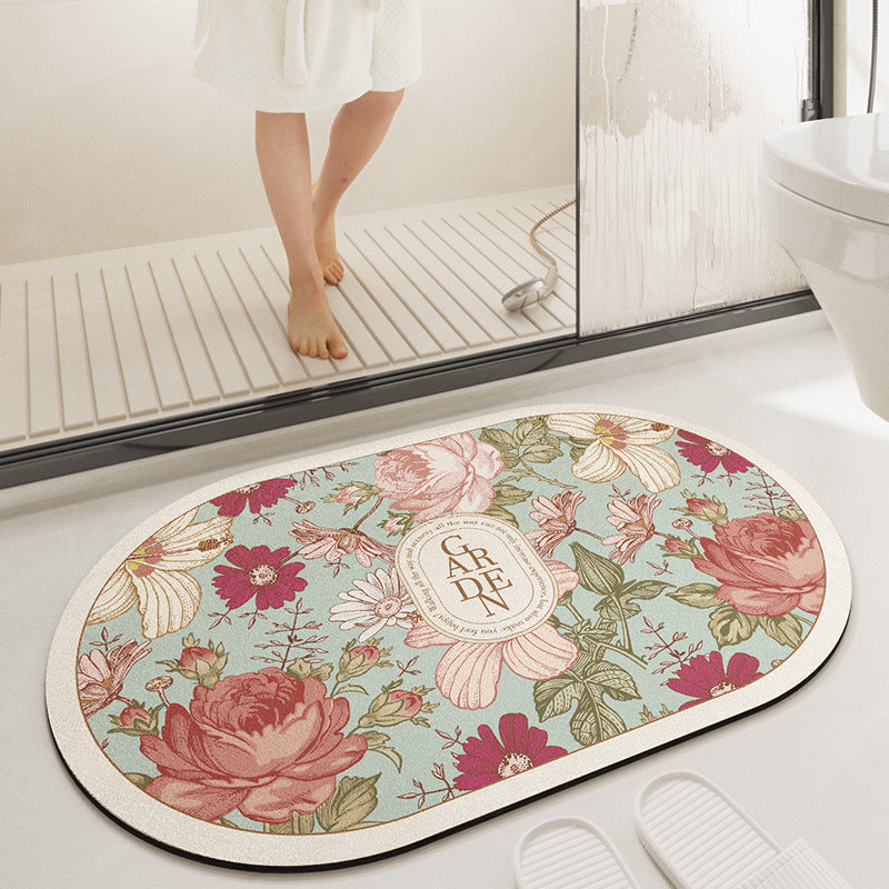 Bathroom Absorbent Non-slip Carpet Floor Mat Pi-Mart