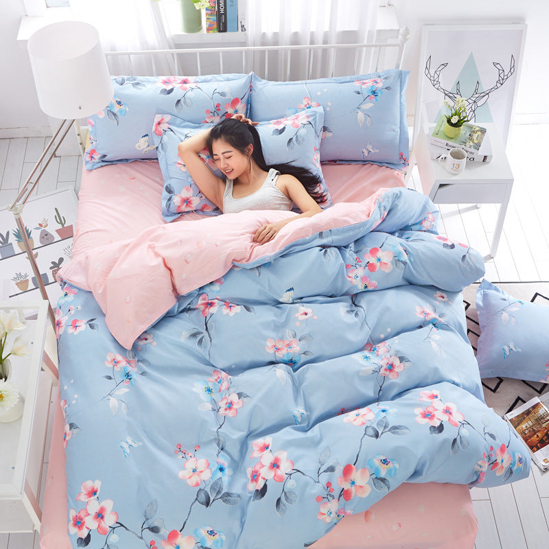 Winter Duvet Cover Four-piece Cotton Bedding Pi-Mart