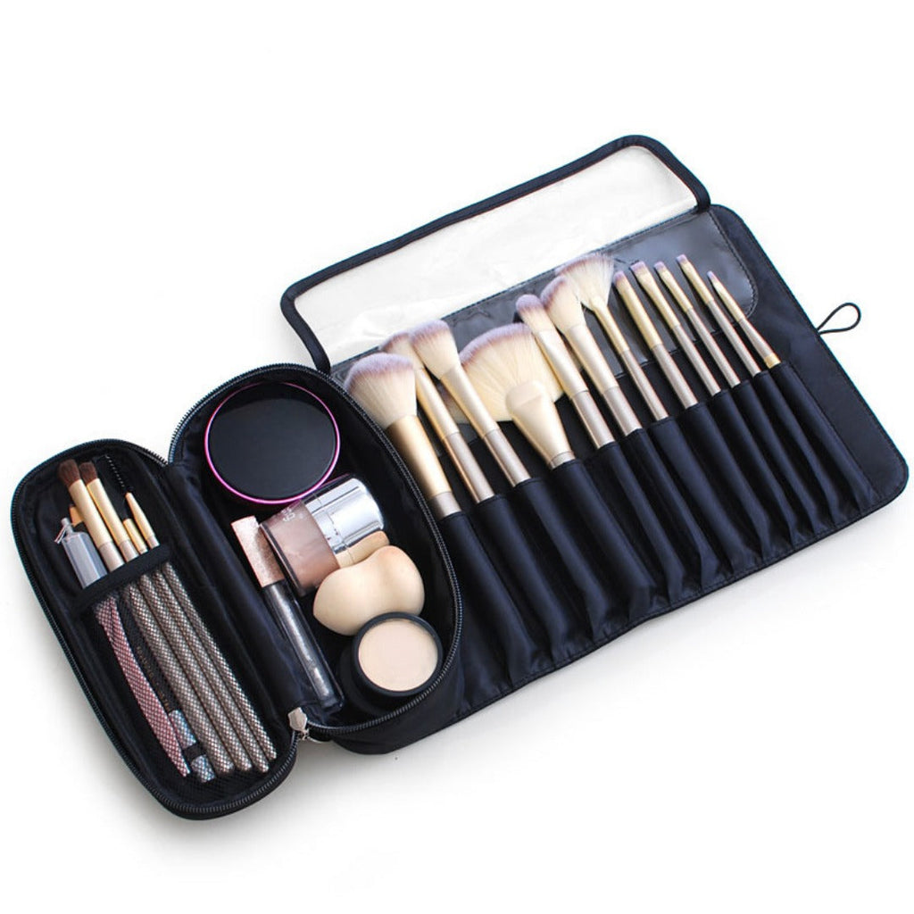 Travel makeup bag,Makeup bag organizers,Makeup bags small, makeup bag, makeup brush bag, storage bag multi-function, folding professional beauty makeup storage bag - SJB-DIAMOND ELITES