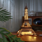 Rolife Night Of The Eiffel Tower Large Wooden Puzzle With 4 Light Shows For Gift Pi-Mart