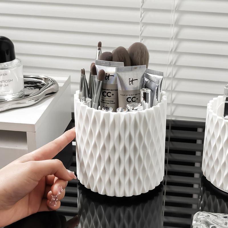 Household Rotatable Makeup Brush Dustproof Cover Storage Container