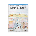 New York Magazine Cover Poster Retro Fashion City Landscape