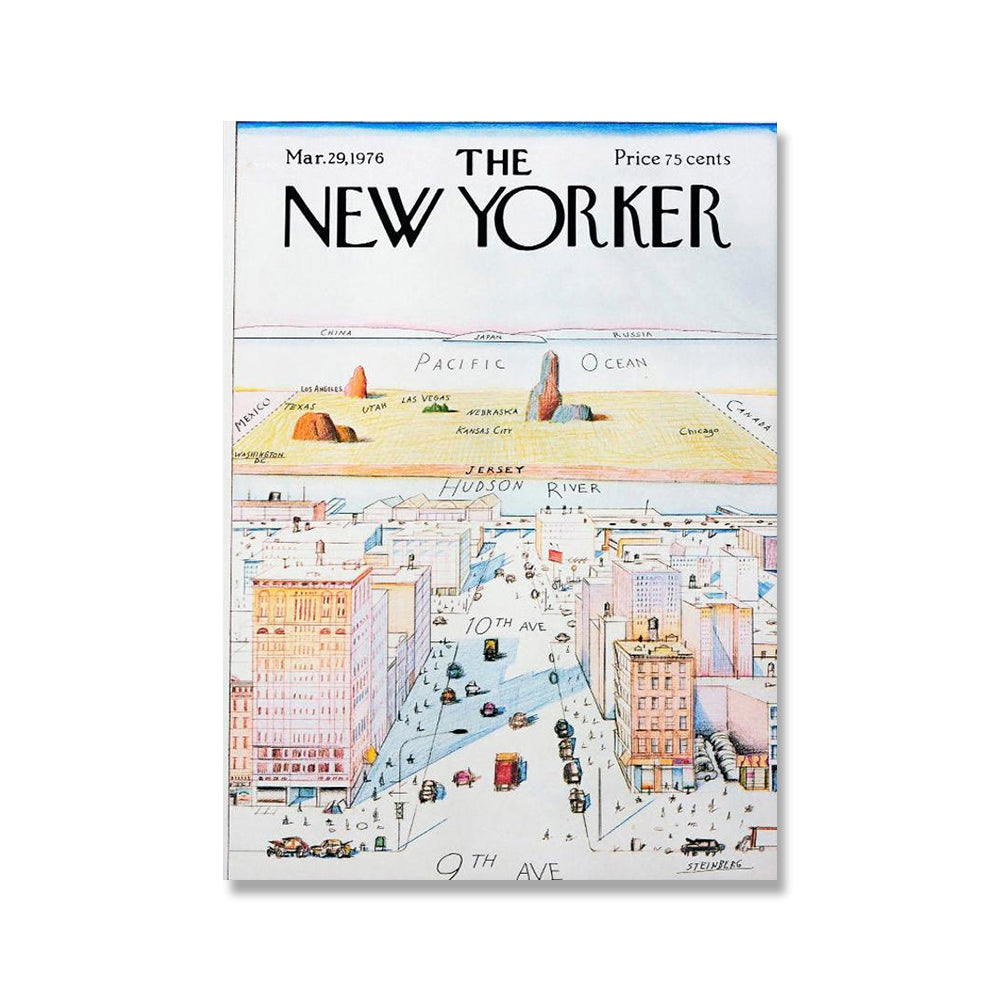 New York Magazine Cover Poster Retro Fashion City Landscape