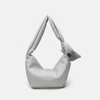 Elegant Folded Hobo Bag Ladies - Lightweight Large Capacity Shoulder Bag & Casual Cloth Crossbody Bag