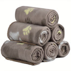 6-Pack of Warm Paw Print Dog Blanket Bed Covers to Keep Your Furry Pets Cozy! Lootquake LLC