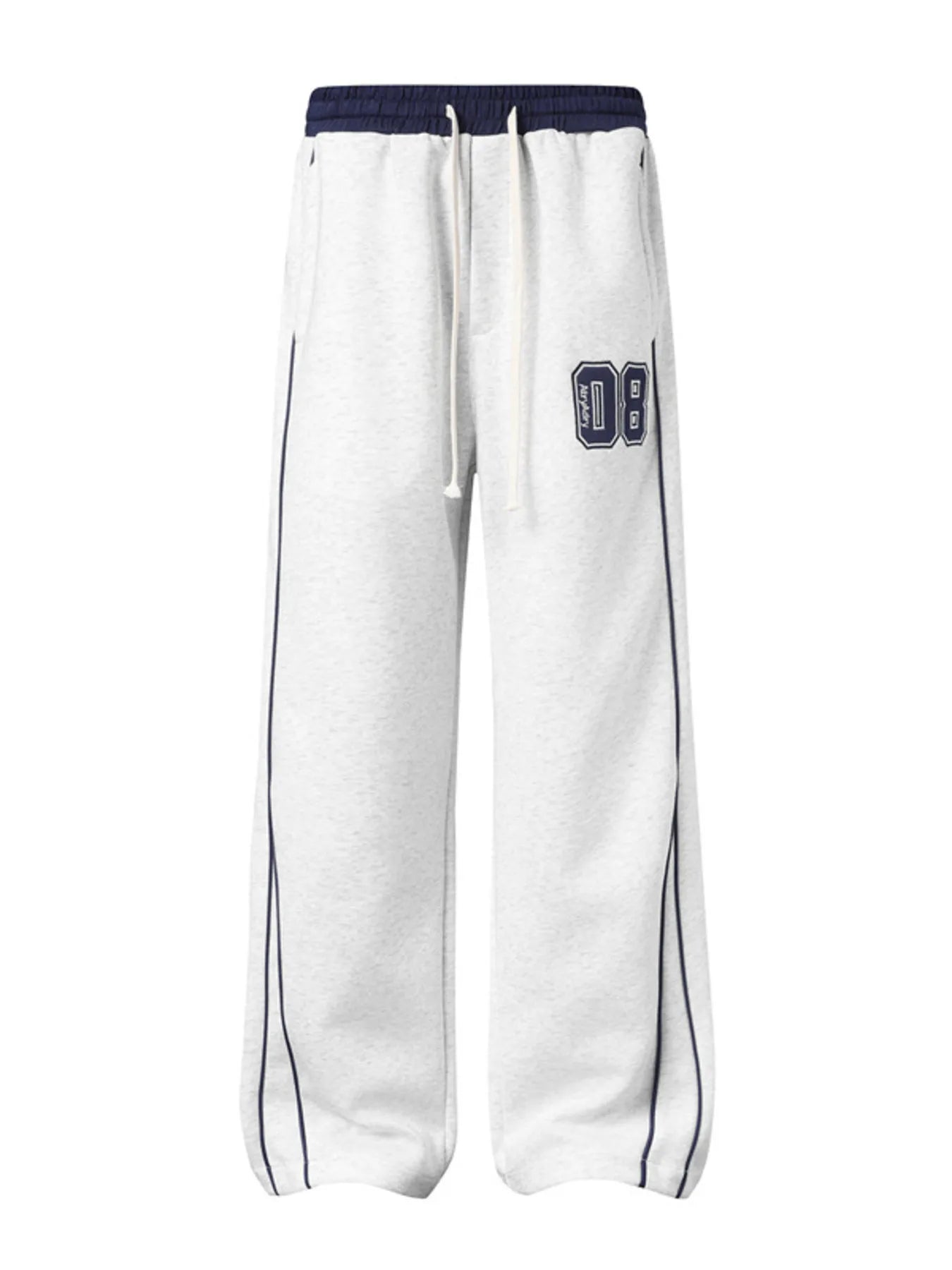 Men's Drawstring Wide Leg Pants