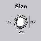 Black & White Checkerboard Vanity Mirror Pi-Mart