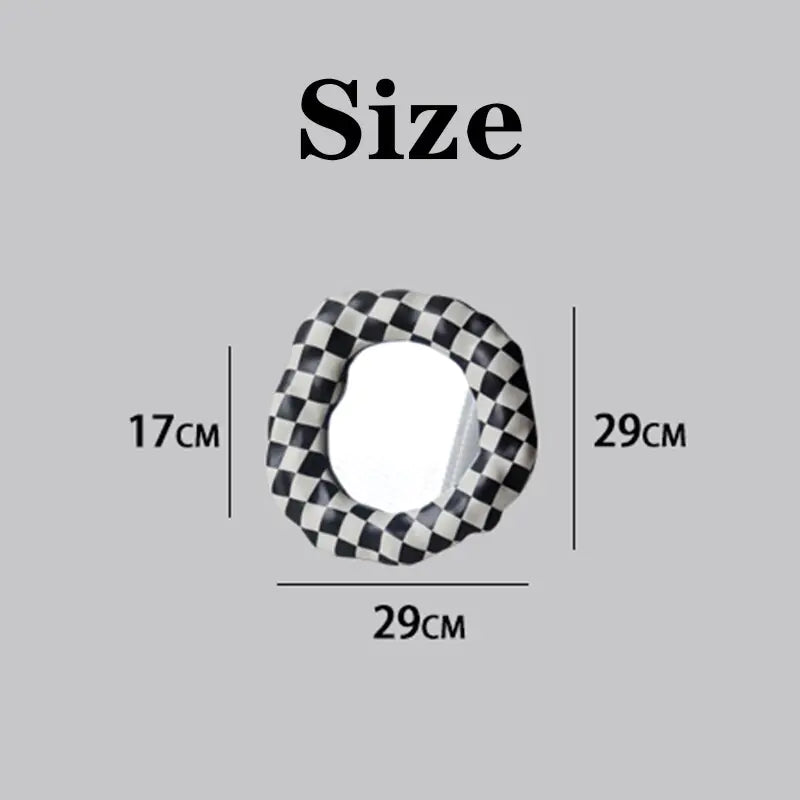 Black & White Checkerboard Vanity Mirror Pi-Mart